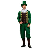 Herren Steampunk St. Patrick's Day Cosplay Kostüm Outfits Halloween Karneval Anzug
