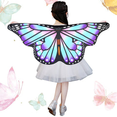 Kinder Halloween bedruck Schmetterlingsflgel Flgel Kostm, Schmetterling Pixie Cape Mädchen, Festival Kostüm Partei, Mehrfarbig