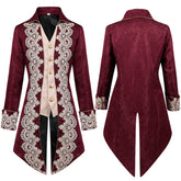 Herren rokkoko Steampunk Mittelalterliche Jacke Gothic Viktorianischer bridgeton Herren Mantel Cosplay Kostüm Halloween Karneval Party Anzug