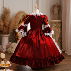 Kinder Mädchen Lolita Prinzessin Kleid Mädchen Kleid Geburtstag Kleid Palace Performance Kleid Weihnachten
