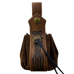 mittelalterliche Tasche für Gürtel Wikinger Stil Münzsack Halloween Karneval Kostüm Zubehör