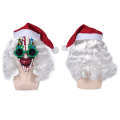 art the clown Halloween Karneval Kostüm Zubehör Christbaumbrille Latex Maske Gläser für den Weihnachtsbaum