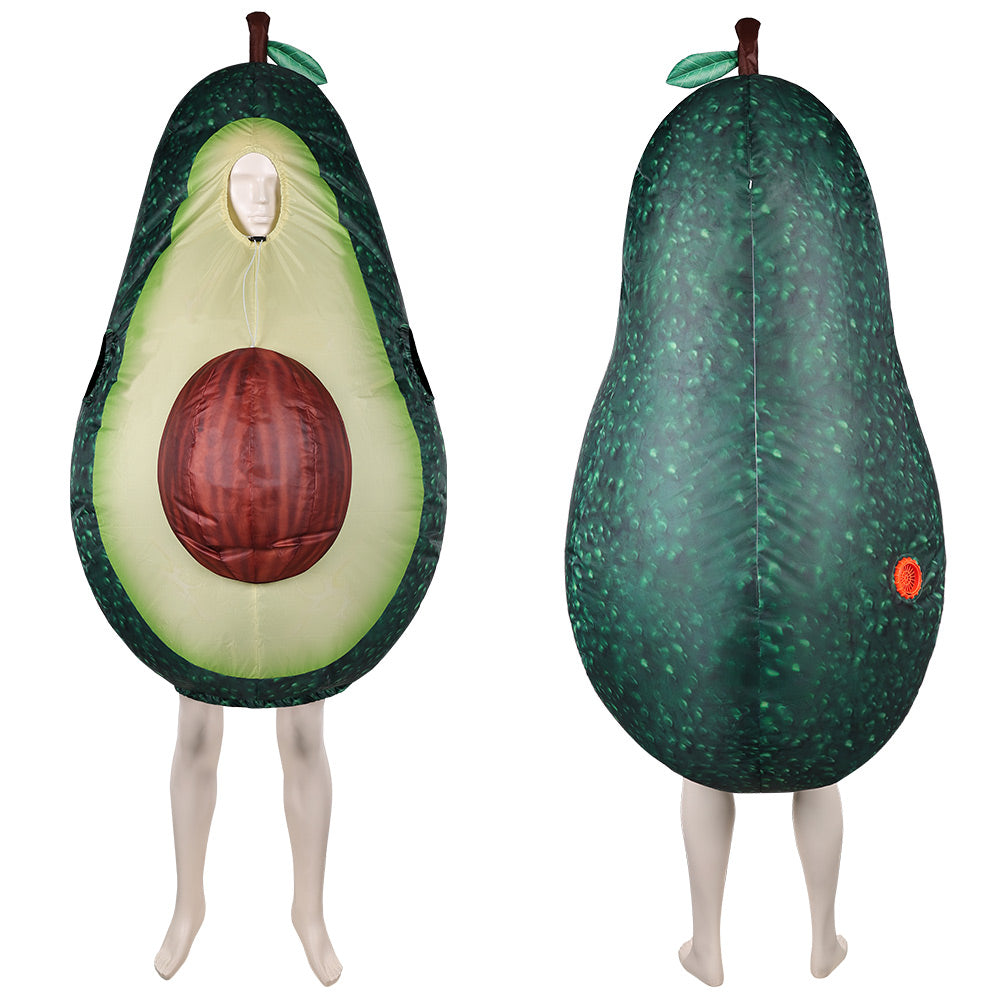 Aufblasbares Avocado-Kostüm – Obst, Essen, Cosplay-Kleidung, Halloween, Karneval, Party-Kostüm