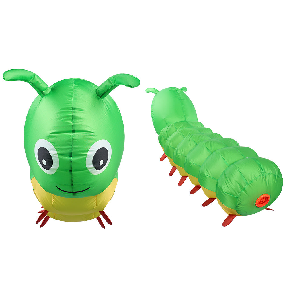 Aufblasbares Raupen-Cosplay-Kostüm für Halloween, Karneval und Partys