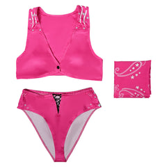 Barbie Damen Rosa Badeanzug Cosplay Kostüm Outfits Halloween Karneval Anzug