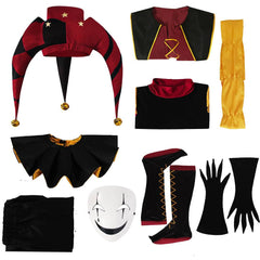 Erwachsenen-Zirkuskostüm Halloween Karneval Cosplay Clown-Outfit