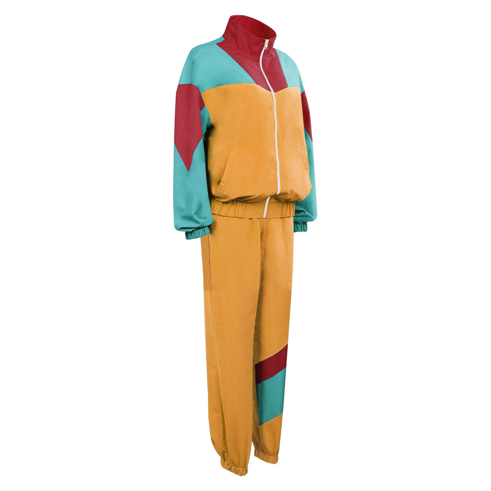 Damen 80er Jahre Trainingsanzug Cosplay Kostüm Outfits Halloween Karneval Anzug