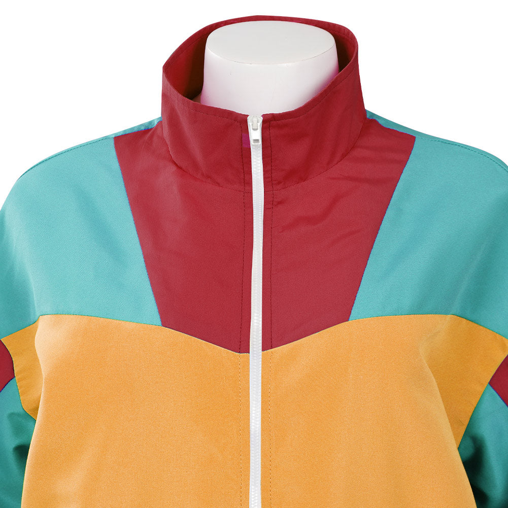 Damen 80er Jahre Trainingsanzug Cosplay Kostüm Outfits Halloween Karneval Anzug