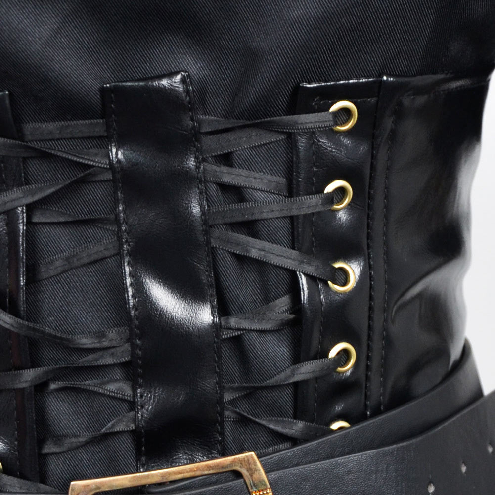Damen Ani Kleid Cosplay Kostüm Gothic Kleid Halloween Karneval Party Anzug