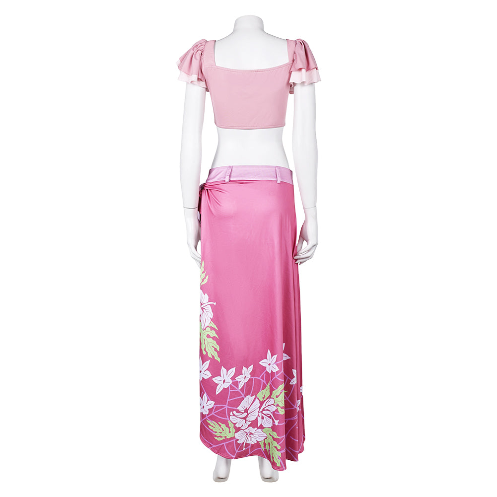 Damen Cosplay Kostüm Outfits Halloween Karneval Anzug Aerith Final Fantasy VII Rebirth