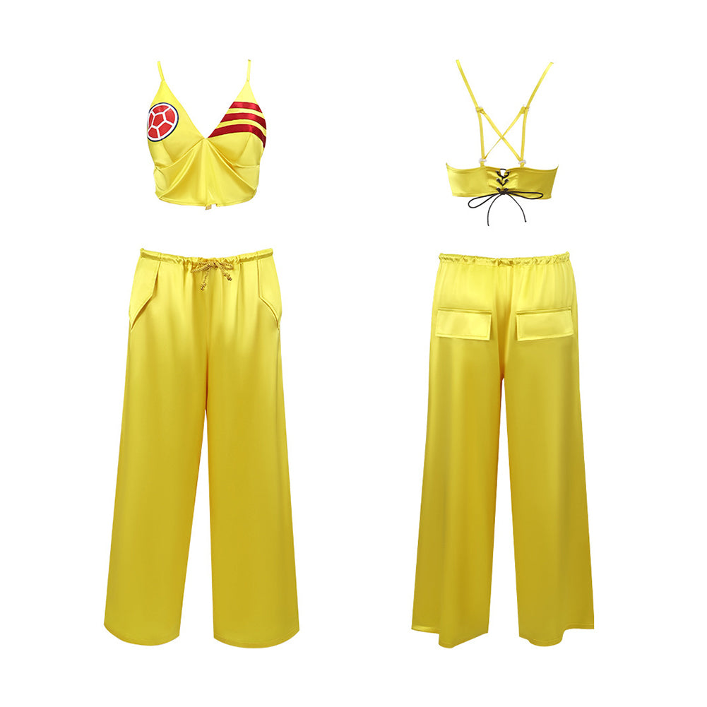 Damen Shakira Cheerleader-Kostüm Cosplay-Kostüm für Halloween und Karnevalspartys