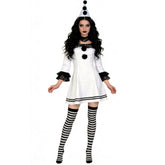 Damen Terrifier Clown Cosplay-Kostüm für Halloween, Karneval und Partys