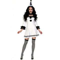 Damen Terrifier Clown Cosplay-Kostüm für Halloween, Karneval und Partys