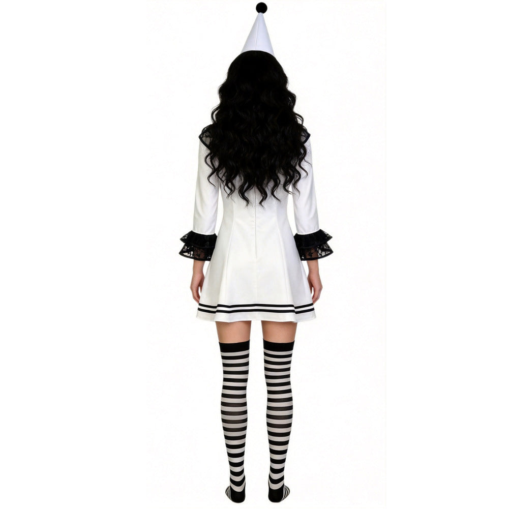 Damen Terrifier Clown Cosplay-Kostüm für Halloween, Karneval und Partys