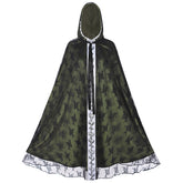 Damen Umhang Cosplay Kostüm Halloween Karneval Party Set Gothic