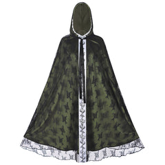 Damen Umhang Cosplay Kostüm Halloween Karneval Party Set Gothic