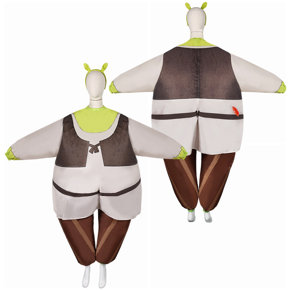 Erwachsene unisex Cosplay Kostüm Outfits Halloween Karneval Anzug Aufblasbare Anzüge Shrek cos