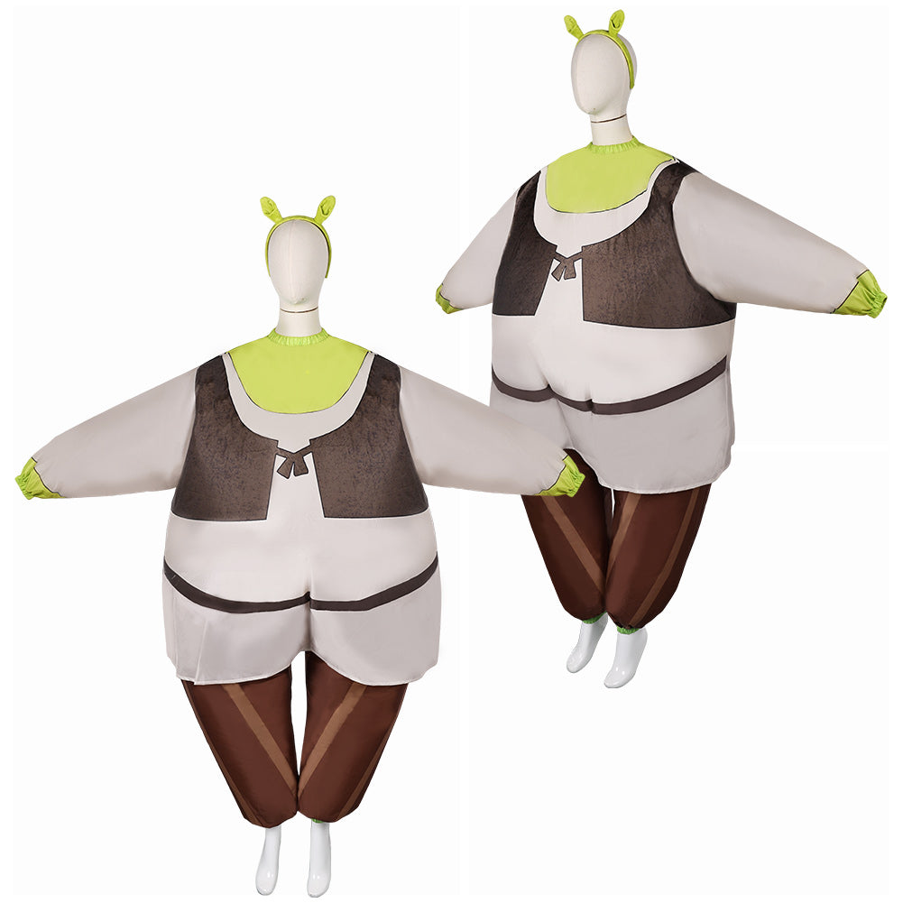 Erwachsene unisex Cosplay Kostüm Outfits Halloween Karneval Anzug Aufblasbare Anzüge Shrek cos