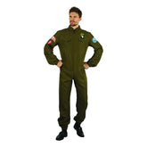 Herren Cosplay Kostüm Halloween Karneval Party Anzug Kapitän Pilot