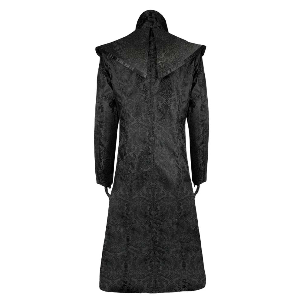 Herren Cosplay Kostüm Halloween Karneval Party Anzug punk Mittelalter Zauberer Mantel retro gothic