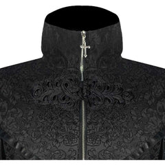 Herren Cosplay Kostüm Halloween Karneval Party Anzug punk Mittelalter Zauberer Mantel retro gothic