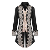 Herren Steampunk Mittelalterlich Gotisch Viktorianisch Jacke Mantel Cosplay Kostüm Outfits Halloween Karneval Anzug