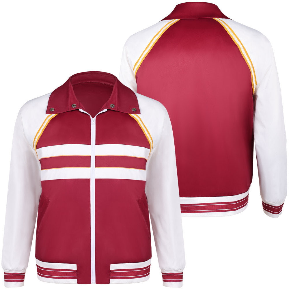 Herren Stranger Things Staffel 5 Lucas Sinclair Jacke Cosplay Kostüm Halloween Karneval Party Anzug