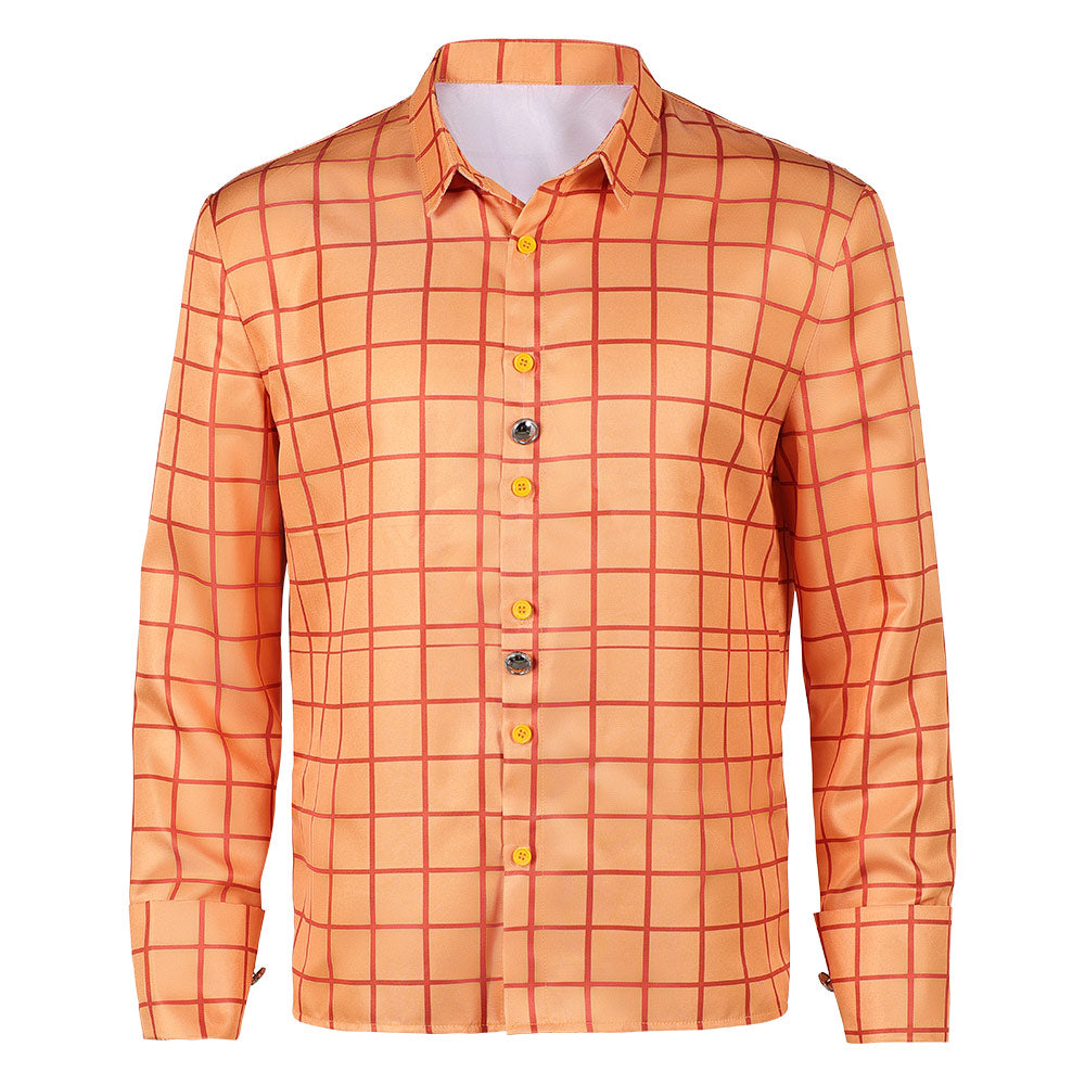 Herren Toy Story Cosplay-Kostüm für Halloween, Karneval oder Partys: Woody Weste Shirt