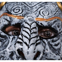 Japanisches Teufelsgesicht Kostüm Hannya Maske Latex Masken Helm Maskerade Halloween Party Kostüm Requisiten