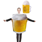 unisex Erwachsene Oktoberfest Cosplay Kostüm Kostüme Halloween Karneval Anzug Bierglas