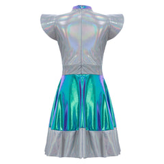 Kinder Alien Kleid Cosplay Kostüm Outfits Halloween Karneval Anzug