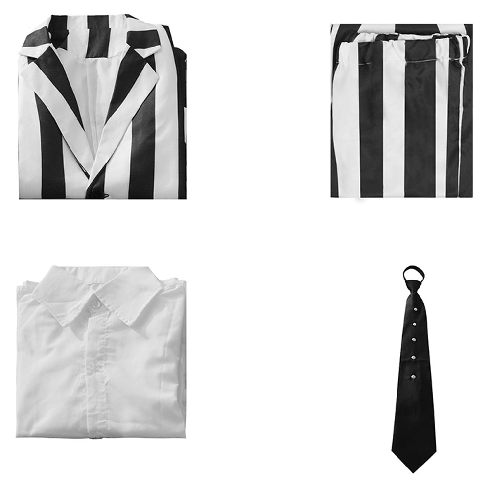 Kinder Beetle Juice Cosplay Kostüm Outfits Halloween Karneval Anzug
