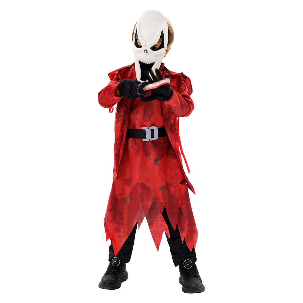 Kinder Cosplay Kostüm Halloween Karneval Party Anzug Das Gespenst Gesicht Tot bei Tageslicht