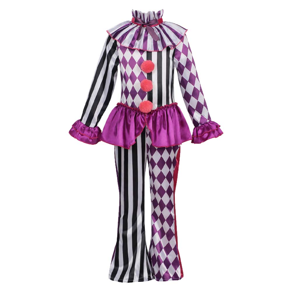 Kinder Cosplay-Kostüm Halloween Karneval Party-Outfit Clown Illusionist