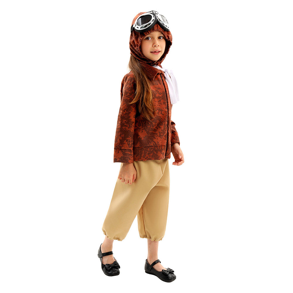 Kinder Cosplay Kostüm Outfits Halloween Karneval Anzug Pilot