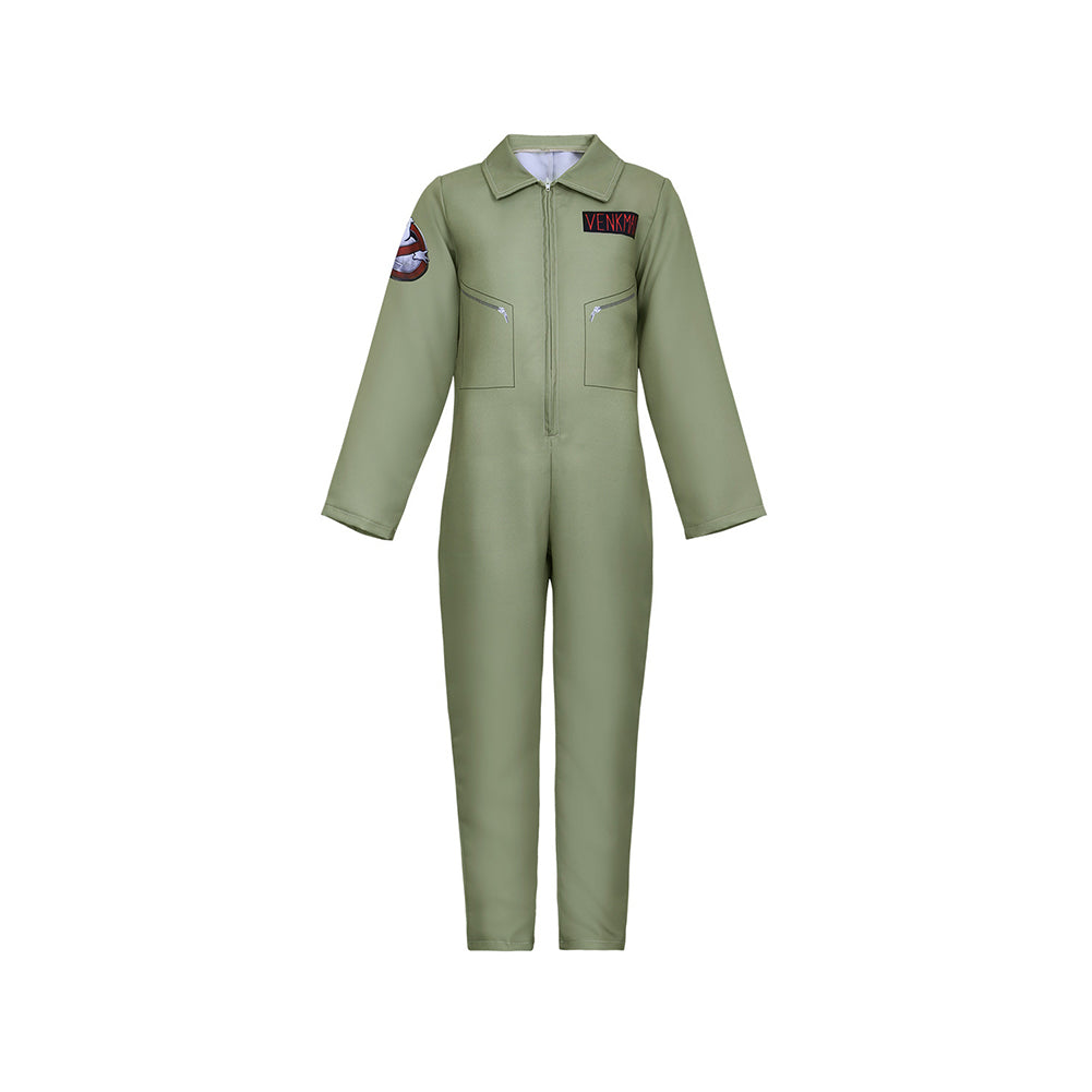 Kinder Ghostbusters grün Jumpsuit Cosplay Kostüm Halloween Karneval Party Anzug