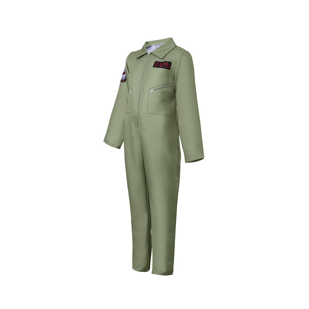 Kinder Ghostbusters grün Jumpsuit Cosplay Kostüm Halloween Karneval Party Anzug
