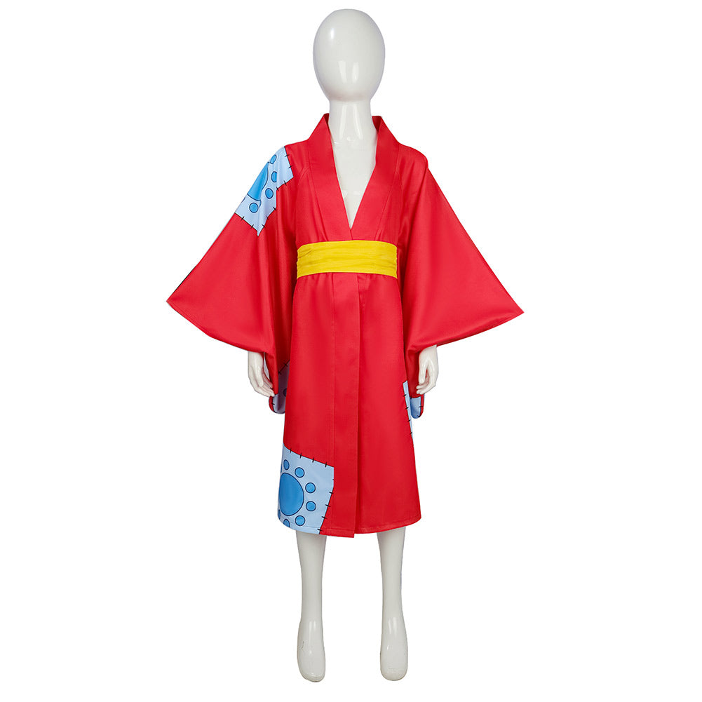 Kinder Luffy one piece Cosplay Kostüm Outfits Halloween Karneval Anzug Anime