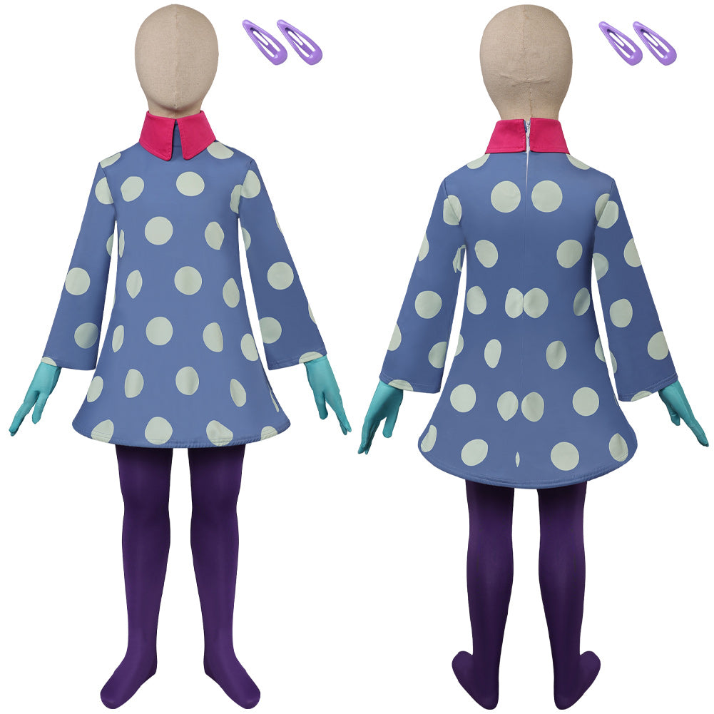 Kinder Mädchen alles steht kopf 2 Envy Cosplay Kostüm Outfits Halloween Karneval Anzug