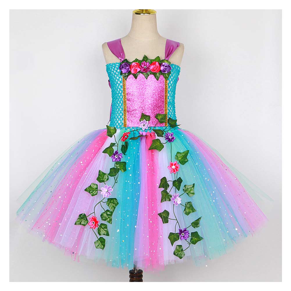 Kinder Mädchen Feenkleid Mesh Prinzessin TUTU Rock Schmetterlingsflügel Flauschiger Rock Cosplay Kostüm Outfits Halloween Karneval Anzug 