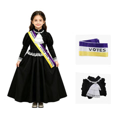 Kinder Mädchen Kleid Cosplay-Kostüm für Halloween, Karneval und Partys – Victoria