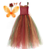 Kinder Mädchen Kleid Cosplay Kostüm Outfits Halloween Karneval Anzug Elf Fee Prinzessin