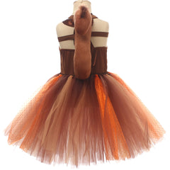 Kinder Mädchen Kleid Eichhörnchen Cosplay Kostüm Halloween Karneval Party Anzug