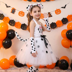Kinder Mädchen Kleid Hund Tier-Cosplay Cosplay-Kostüm Halloween Karneval Party