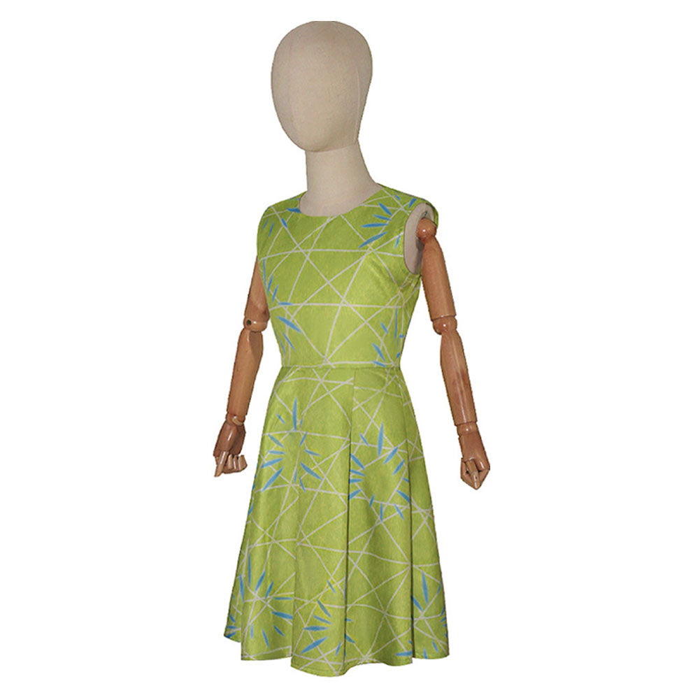 Kinder Mädchen Kleid Inside Out -Joy Cosplay Kostüm Outfits Halloween Karneval Anzug
