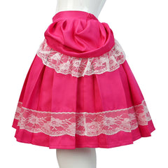 Kinder Mädchen Kleid Super Mario Prinzessin Peach Cosplay-Kostüm Halloween Karneval und Partys