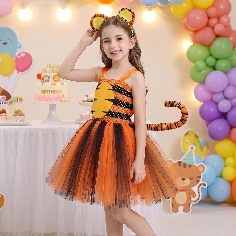 Kinder Mädchen Kleid Tier-Cosplay Cosplay-Kostüm Halloween Karneval Party