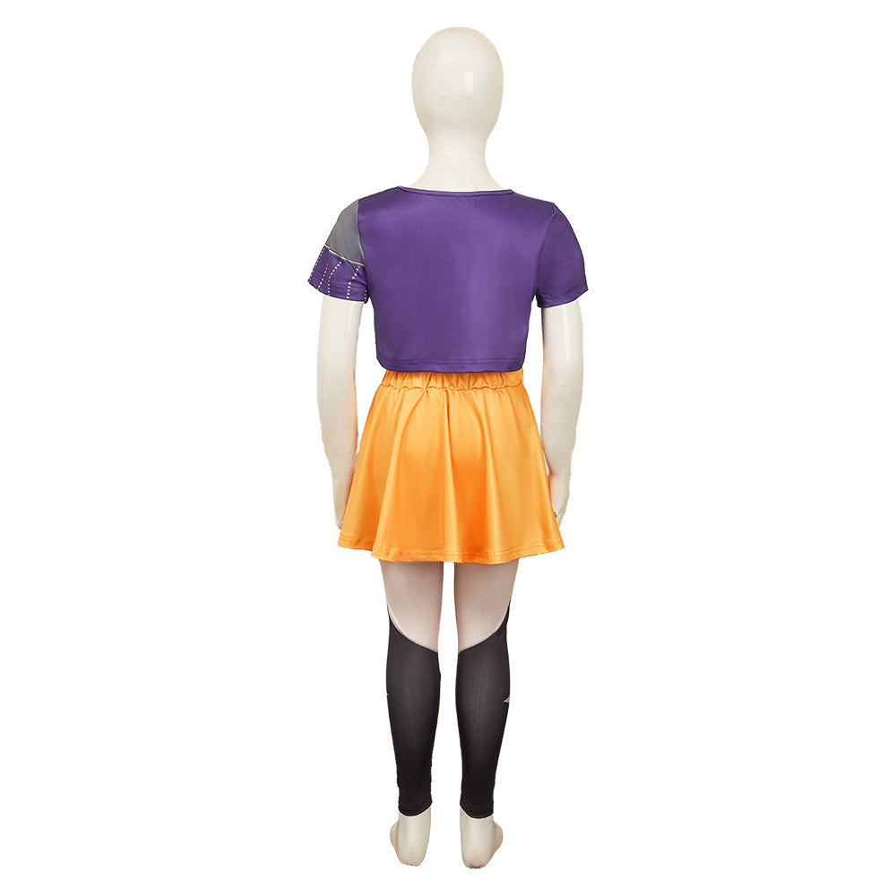 Kinder Mädchen Kpop Demon Hunters Mila Kleid Cosplay Kostüm Halloween Karneval Party Anzug