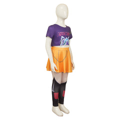 Kinder Mädchen Kpop Demon Hunters Mila Kleid Cosplay Kostüm Halloween Karneval Party Anzug