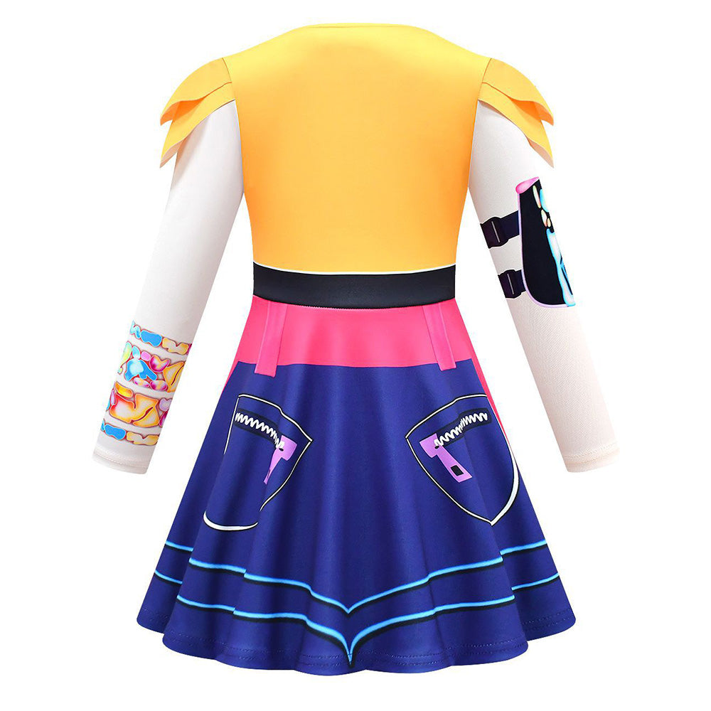 Kinder Mädchen Kpop Demon Hunters Rumi Cosplay Kostüm Halloween Karneval Party Anzug